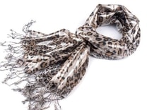 Šála 55x165cm leopardí vzor s leskem (1 ks)