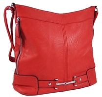 Crossbody s boční zipovou kapsou D1052 červená