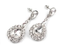 Náušnice s broušenými kamínky (1 pár)